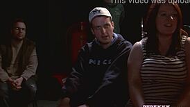 Uk Harlot Jumps Cock in Public Nude Blowjob Cumshot