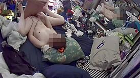 couple secretly filmed in bedroom