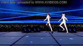 Genshin Impact MMD with Ia, Yelan, and Kafka in action.