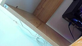 two dildos stretching my shaved pussy pov