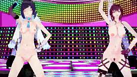 Genshin Impact MMD with Ia, Yelan, and Kafka in action.