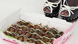 asian japanese babe explores saliva and tit fetish in hardcore session