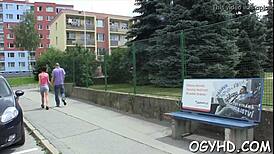 Old guy charms a young Russian beauty fast!