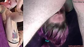 kitten dabstar drains balls with rough dirty talk and striptease