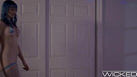 Big-titted brunette and blonde dive into sloppy threesome with doggystyle