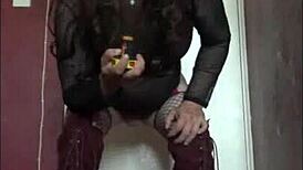 bisexual crossdresser mark wright craves his ass licked around another mans cock after getting arssfucked