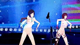 Genshin Impact MMD with Ia, Yelan, and Kafka in action.