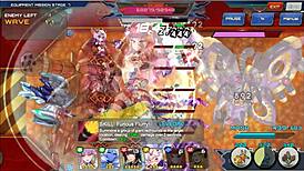 Intense creampie session with the huge breast secretary in SF Girls hentai game.