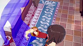 konosuba hentai megumin handjob cumshot in face uncensored cosplay