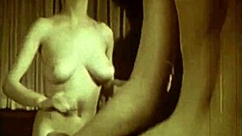 Vintage 60s swinging with PRETTY hairy BABES in retro blue films