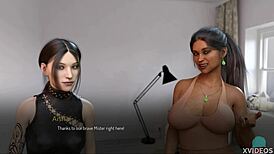 I-I can't believe this college girl with her big voluptuous boobs is all bound up and horny for that milf roleplay game