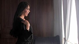 bibiana poses in a photoshoot with her latina charm