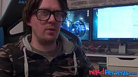 naughty british vixen shagged by nerd with big cock