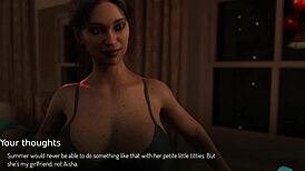 I-I can't believe this college girl with her big voluptuous boobs is all bound up and horny for that milf roleplay game