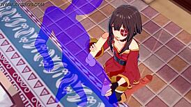 konosuba hentai megumin handjob cumshot in face uncensored cosplay