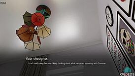 I-I can't believe this college girl with her big voluptuous boobs is all bound up and horny for that milf roleplay game