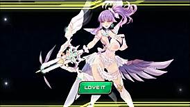 Intense creampie session with the huge breast secretary in SF Girls hentai game.