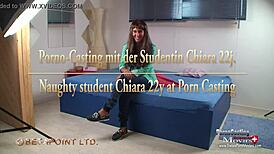 Studentin Chiara Porno-Casting Blowjob Facial Handjob Fingering Sucking Cum Orgasm