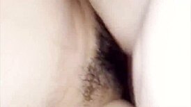 Indonesian Asian Beauty with Thick Bush in German Scene