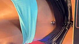 Perfect tits girl rides hard