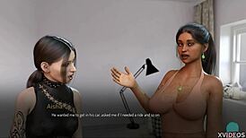 I-I can't believe this college girl with her big voluptuous boobs is all bound up and horny for that milf roleplay game