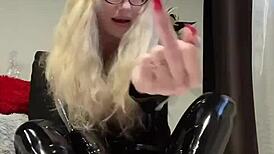 Feet Fetish Play with Humiliation and Dirty Domination in a Curvy Twist