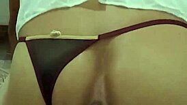 Gay With Hot Ass Puts On Panties And Fucks Ass With XL Dildo