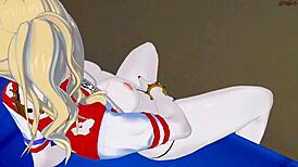 Harley Quinn fingers herself on the subway