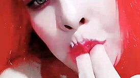 Argentinian Girl Practices Licking Technique