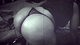 Ebony Wife's Big Ass Craves Dildo In Homemade Ghetto Hood Pussy Play