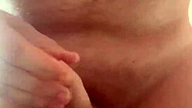 Solo Gay Hand Teasing His Hard Cock Slowly