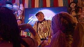 hey misty meaner and jordan sky explore freaky arcade with dildo play