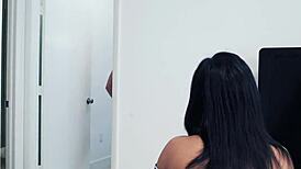 Latina babysitter ass fucked hardcore by monster cock, jizzed over