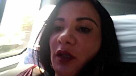 Bianca Naldy Shows Off On The Bus To Sao Paulo