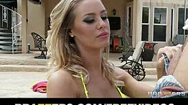hey, stunning nicole aniston fucks poolboy