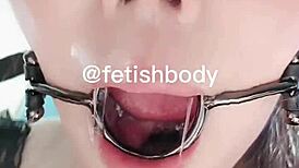 Swag chinese netizen self-shot asmr deepthroat training results