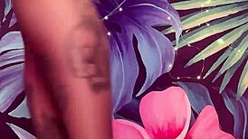 Teasing In Pantyhose And Latex Dress