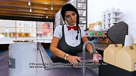 Anna's 3D game hentai rocks Carl's world hard!