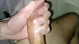 pov jerking my huge cock, shooting lots of cum 😈💦