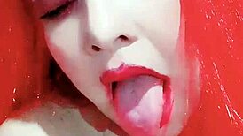 Argentinian Girl Practices Licking Technique