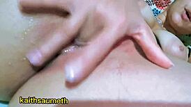 Amateur Latina Kaithsaumeth Fingers Tight Ass While Masturbating Milky Pussy!