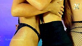 oh yeah, that lesbian party got hot as they played with asses and tits