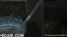 Whipping a wicked brunette slave into submission with hardcore group action and toys.