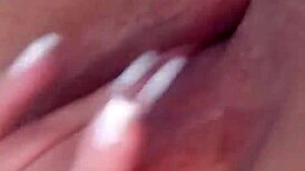 watch this naughty girl tease her pussy!