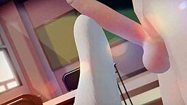 Miku gets fucked hard before class!