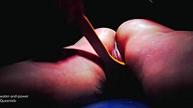 Queenieb indulges in an amazing enema spa day, filling her belly with pleasure