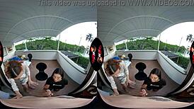 i joined a threesome with two hot latinas in vr