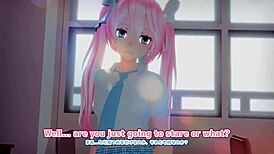 Miku gets fucked hard before class!