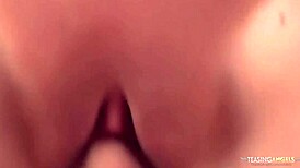 The second Riley Evans strips, she spreads wide for him! 😍