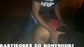 Big Guy With Lover On Street, Sister Filming